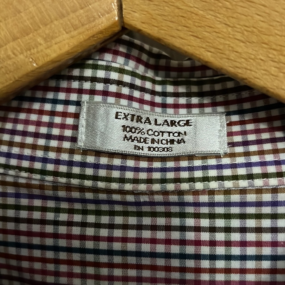 Peter Millar Gingham Button Down Collared Shirt C… - image 5